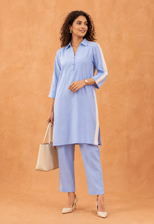 Saadgi Coord Kurta Set by Nayab Pitara - view 1