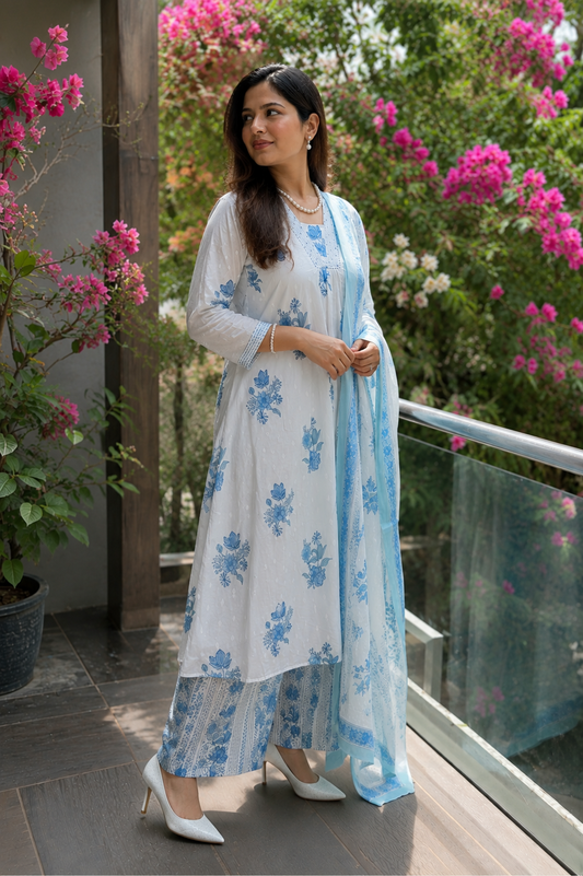 Bluebell Grace Kurta Set with Dupatta
