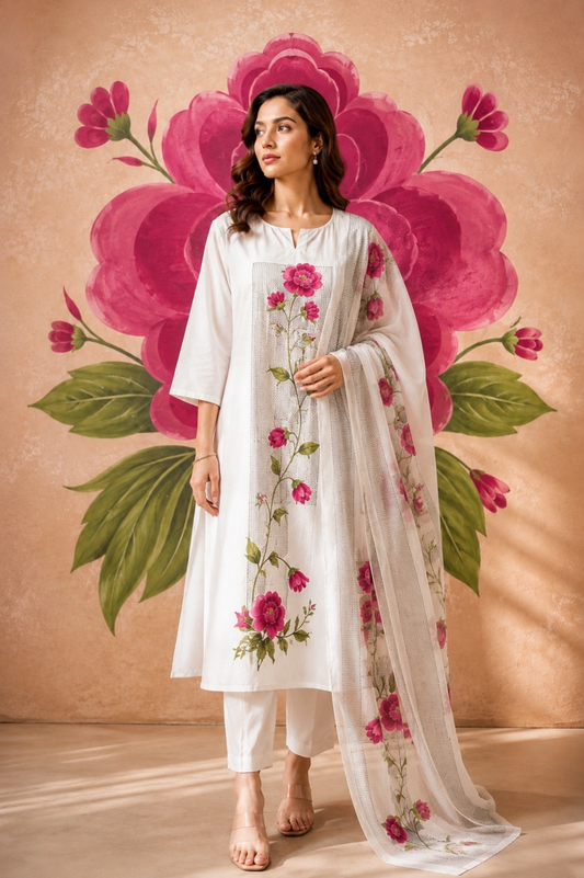 Chandani Kurta Dupatta and Pants Set