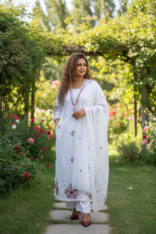 Model with Dupatta